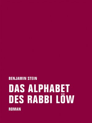 cover image of Das Alphabet des Rabbi Löw
